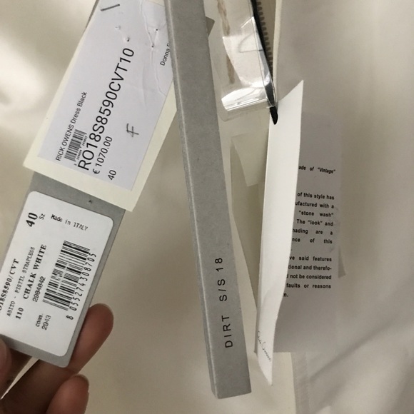 **SOLD** (VC) - NWT Rick Owens Pristil Strapless Dress size 40 IT - Picture 11 of 14